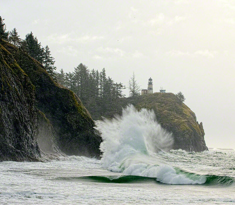 Wave at Cape Disappointment Lighthouse