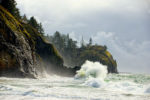 Wave at Cape Disappointment Lighthouse Wave at Cape Disappointment Lighthouse