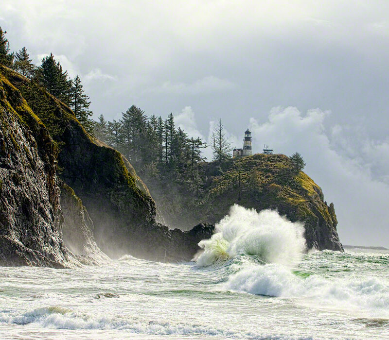 Wave at Cape Disappointment Lighthouse