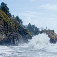 Wave at Cape Disappointment Lighthouse