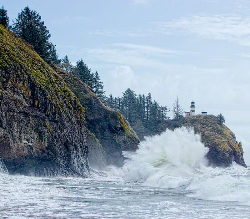 Wave at Cape Disappointment Lighthouse