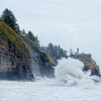 Wave at Cape Disappointment Lighthouse