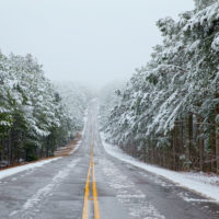 7" of Snow on the Talimena Byway, Oklahoma