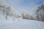 Clearing Snowstorm on the Talimena Byway, Arkansas Clearing Snowstorm on the Talimena Byway, Arkansas