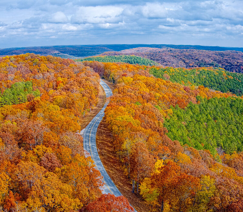 Fall color on Missouri Hwy 112