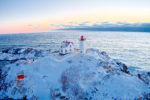 Nubble Lighthouse at Sunrise