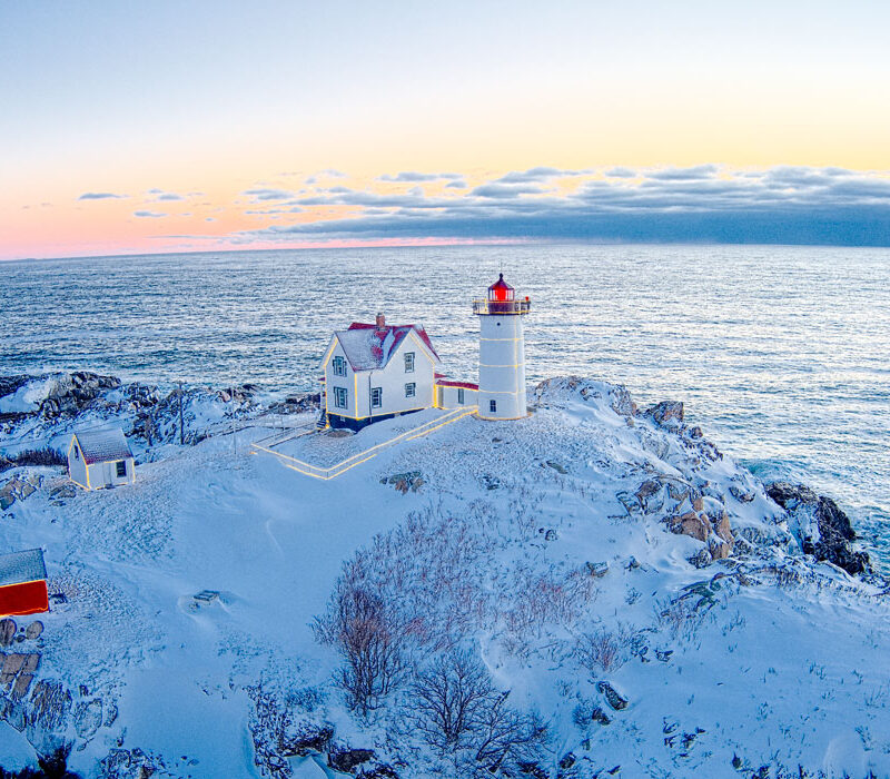 Nubble Lighthouse at Sunrise