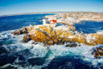 Snow on Nubble Lighthouse Nubble Lighthouse, York, Maine