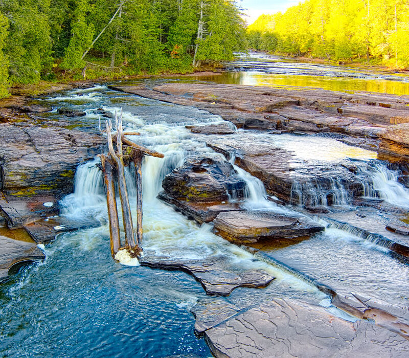 Manido Falls, Porcupine Mountain Wilderness State Park, Michigan Upper Peninsula