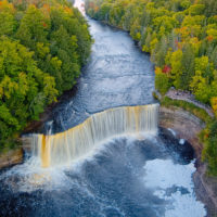 Early Morning Fog at Tahquamenon Falls State Park, Michigan